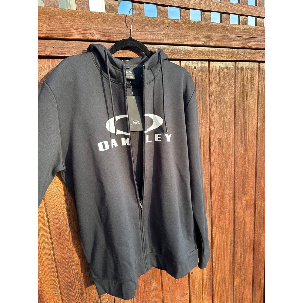 Oakley full-zip hooded sweatshirt New with tags (Black) MULTIPLE SIZES AVAILABLE - Picture 2 of 6